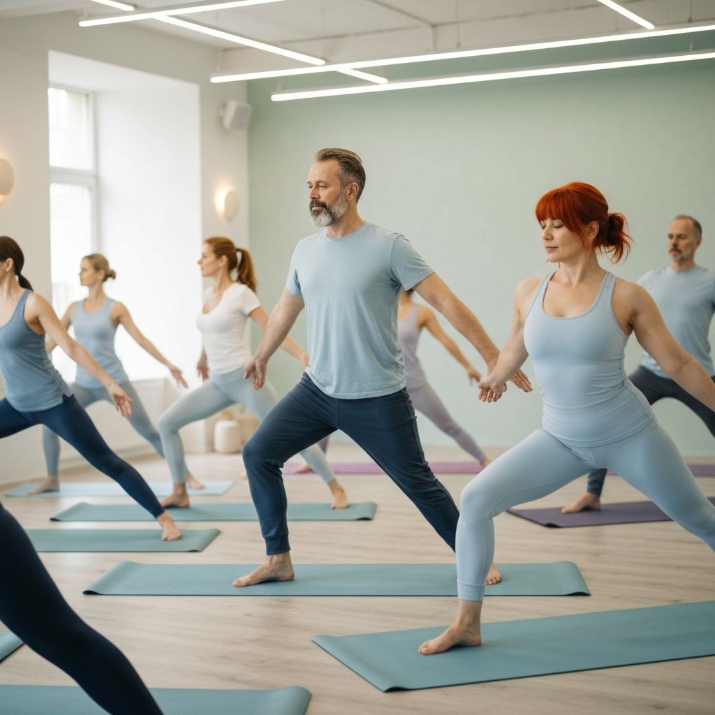 Gentle flow yoga session